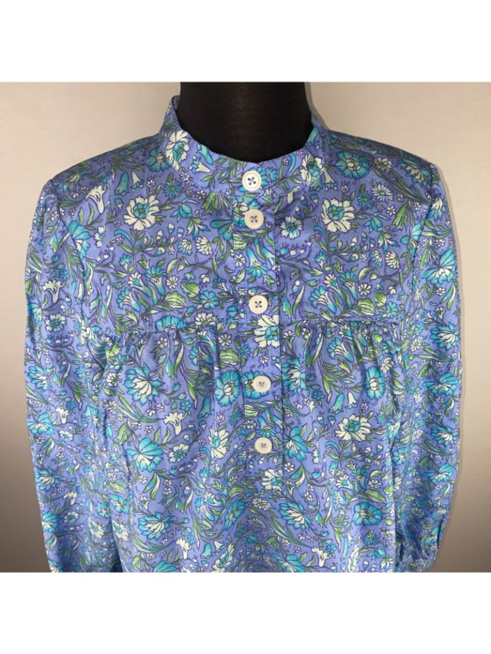 J.Crew Fresco Top In Floral Cotton Poplin Womens S Cottagecore Prairie Peasant - Picture 3 of 12